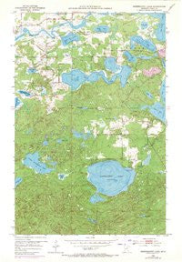 Siseebakwet Lake Minnesota Historical topographic map, 1:24000 scale, 7.5 X 7.5 Minute, Year 1953