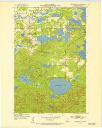 Siseebakwet Lake Minnesota Historical topographic map, 1:24000 scale, 7.5 X 7.5 Minute, Year 1953