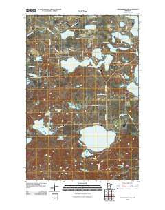 Siseebakwet Lake Minnesota Historical topographic map, 1:24000 scale, 7.5 X 7.5 Minute, Year 2010