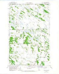 Skull Lake NE Minnesota Historical topographic map, 1:24000 scale, 7.5 X 7.5 Minute, Year 1966