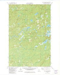 Slate Lake West Minnesota Historical topographic map, 1:24000 scale, 7.5 X 7.5 Minute, Year 1981