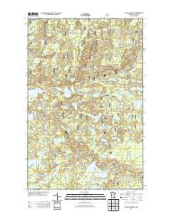 Slate Lake East Minnesota Historical topographic map, 1:24000 scale, 7.5 X 7.5 Minute, Year 2013