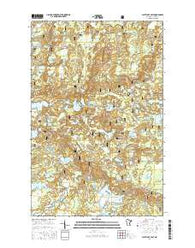 Slate Lake East Minnesota Current topographic map, 1:24000 scale, 7.5 X 7.5 Minute, Year 2016