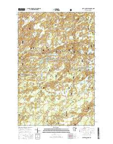 Slate Lake West Minnesota Current topographic map, 1:24000 scale, 7.5 X 7.5 Minute, Year 2016