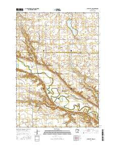 Sleepy Eye NW Minnesota Current topographic map, 1:24000 scale, 7.5 X 7.5 Minute, Year 2016