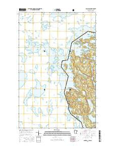 Snow Bay Minnesota Current topographic map, 1:24000 scale, 7.5 X 7.5 Minute, Year 2016