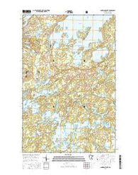 Snowbank Lake Minnesota Current topographic map, 1:24000 scale, 7.5 X 7.5 Minute, Year 2016