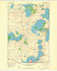 Solomon Lake Minnesota Historical topographic map, 1:24000 scale, 7.5 X 7.5 Minute, Year 1958