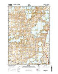 Solomon Lake Minnesota Current topographic map, 1:24000 scale, 7.5 X 7.5 Minute, Year 2016