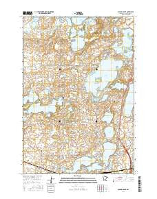 Solomon Lake Minnesota Current topographic map, 1:24000 scale, 7.5 X 7.5 Minute, Year 2016