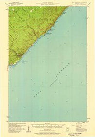Split Rock Point Minnesota Historical topographic map, 1:62500 scale, 15 X 15 Minute, Year 1956