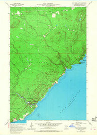 Split Rock Point Minnesota Historical topographic map, 1:24000 scale, 7.5 X 7.5 Minute, Year 1956