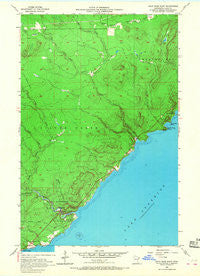 Split Rock Point Minnesota Historical topographic map, 1:24000 scale, 7.5 X 7.5 Minute, Year 1956
