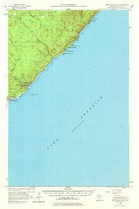 Split Rock Point Minnesota Historical topographic map, 1:62500 scale, 15 X 15 Minute, Year 1956