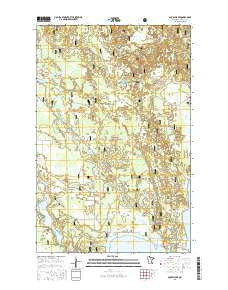 Squaw Lake Minnesota Current topographic map, 1:24000 scale, 7.5 X 7.5 Minute, Year 2016