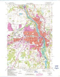 St Cloud Minnesota Historical topographic map, 1:24000 scale, 7.5 X 7.5 Minute, Year 1974