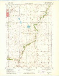St James East Minnesota Historical topographic map, 1:24000 scale, 7.5 X 7.5 Minute, Year 1970