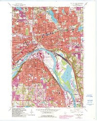 St Paul East Minnesota Historical topographic map, 1:24000 scale, 7.5 X 7.5 Minute, Year 1967