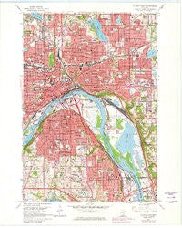 St. Paul East Minnesota Historical topographic map, 1:24000 scale, 7.5 X 7.5 Minute, Year 1967