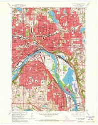 St. Paul East Minnesota Historical topographic map, 1:24000 scale, 7.5 X 7.5 Minute, Year 1967