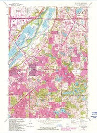 St Paul SW Minnesota Historical topographic map, 1:24000 scale, 7.5 X 7.5 Minute, Year 1967