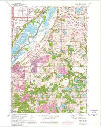 St Paul SW Minnesota Historical topographic map, 1:24000 scale, 7.5 X 7.5 Minute, Year 1967
