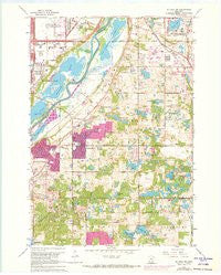 St Paul SW Minnesota Historical topographic map, 1:24000 scale, 7.5 X 7.5 Minute, Year 1967
