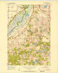 St. Paul SW Minnesota Historical topographic map, 1:24000 scale, 7.5 X 7.5 Minute, Year 1951