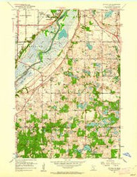 St. Paul SW Minnesota Historical topographic map, 1:24000 scale, 7.5 X 7.5 Minute, Year 1951