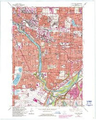 St. Paul West Minnesota Historical topographic map, 1:24000 scale, 7.5 X 7.5 Minute, Year 1967