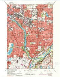 St. Paul West Minnesota Historical topographic map, 1:24000 scale, 7.5 X 7.5 Minute, Year 1967