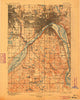 St. Paul Minnesota Historical topographic map, 1:62500 scale, 15 X 15 Minute, Year 1896