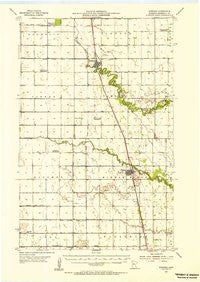 Stephen Minnesota Historical topographic map, 1:62500 scale, 15 X 15 Minute, Year 1954