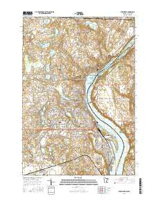 Stillwater Minnesota Current topographic map, 1:24000 scale, 7.5 X 7.5 Minute, Year 2016