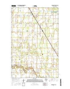 Strandquist Minnesota Current topographic map, 1:24000 scale, 7.5 X 7.5 Minute, Year 2016