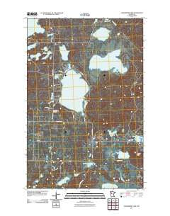 Strawberry Lake Minnesota Historical topographic map, 1:24000 scale, 7.5 X 7.5 Minute, Year 2011