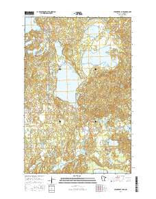 Strawberry Lake Minnesota Current topographic map, 1:24000 scale, 7.5 X 7.5 Minute, Year 2016