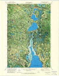 Sucker Lakes Minnesota Historical topographic map, 1:24000 scale, 7.5 X 7.5 Minute, Year 1971