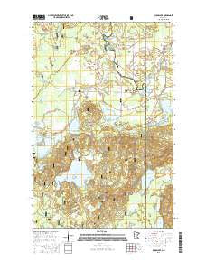 Sugar Lake Minnesota Current topographic map, 1:24000 scale, 7.5 X 7.5 Minute, Year 2016