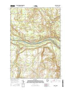 Sunrise Minnesota Current topographic map, 1:24000 scale, 7.5 X 7.5 Minute, Year 2016