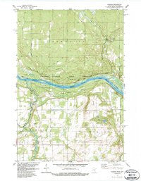 Sunrise Minnesota Historical topographic map, 1:24000 scale, 7.5 X 7.5 Minute, Year 1983