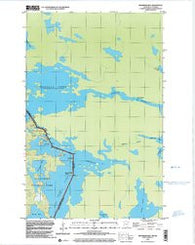 Swansons Bay Minnesota Historical topographic map, 1:24000 scale, 7.5 X 7.5 Minute, Year 1999