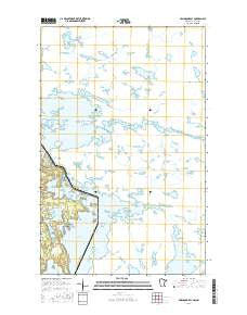 Swansons Bay Minnesota Current topographic map, 1:24000 scale, 7.5 X 7.5 Minute, Year 2016