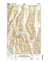 Swanville Minnesota Current topographic map, 1:24000 scale, 7.5 X 7.5 Minute, Year 2016