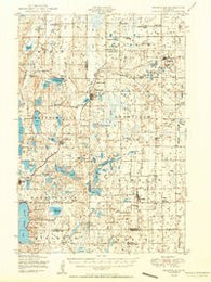 Swanville Minnesota Historical topographic map, 1:62500 scale, 15 X 15 Minute, Year 1950
