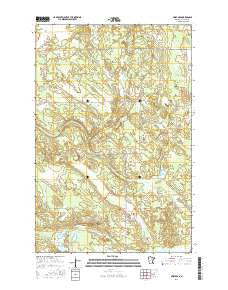 Swatara Minnesota Current topographic map, 1:24000 scale, 7.5 X 7.5 Minute, Year 2016