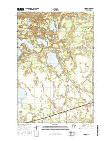 Tamarack Minnesota Current topographic map, 1:24000 scale, 7.5 X 7.5 Minute, Year 2016