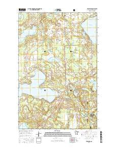 Tenstrike Minnesota Current topographic map, 1:24000 scale, 7.5 X 7.5 Minute, Year 2016