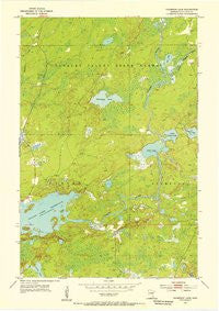 Thompson Lake Minnesota Historical topographic map, 1:24000 scale, 7.5 X 7.5 Minute, Year 1954