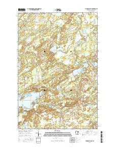 Thompson Lake Minnesota Current topographic map, 1:24000 scale, 7.5 X 7.5 Minute, Year 2016